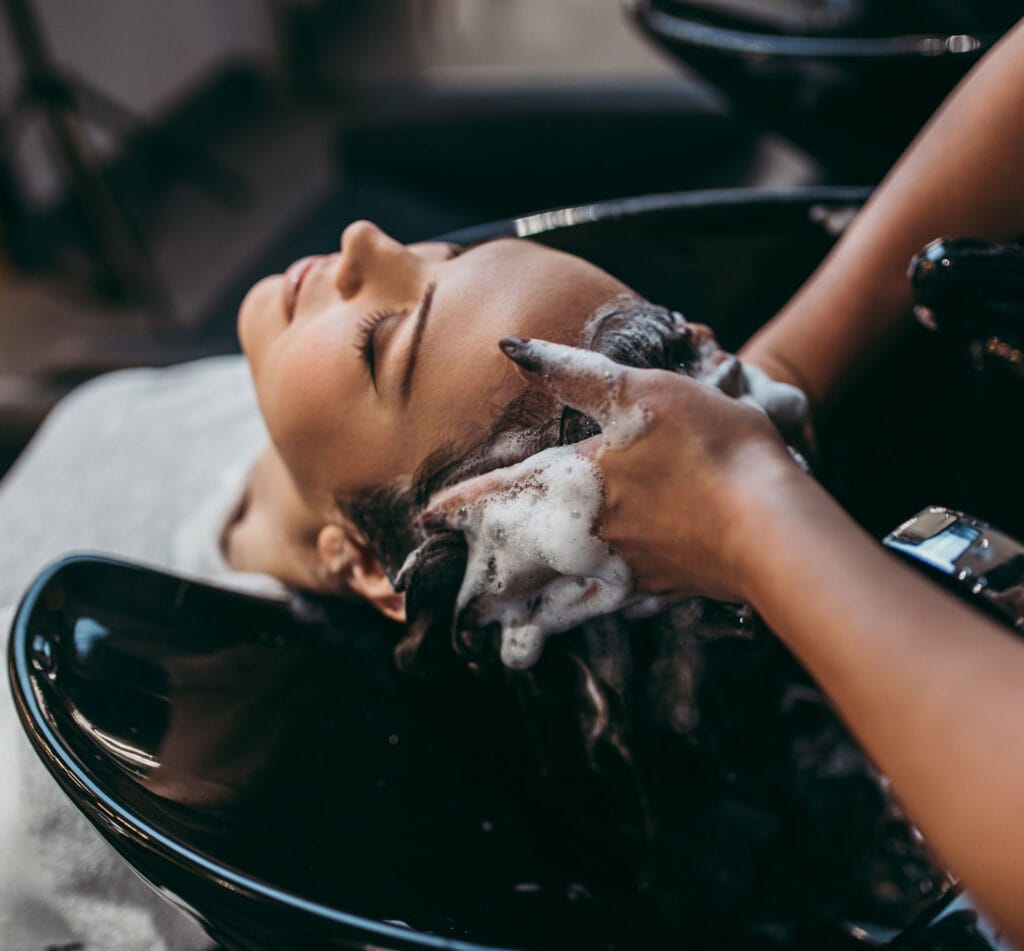 Freshly styled hair at Koukla Hair Studio, Niddrie